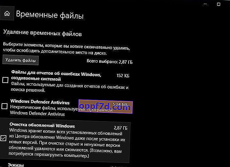 Čistenie aktualizácií systému Windows