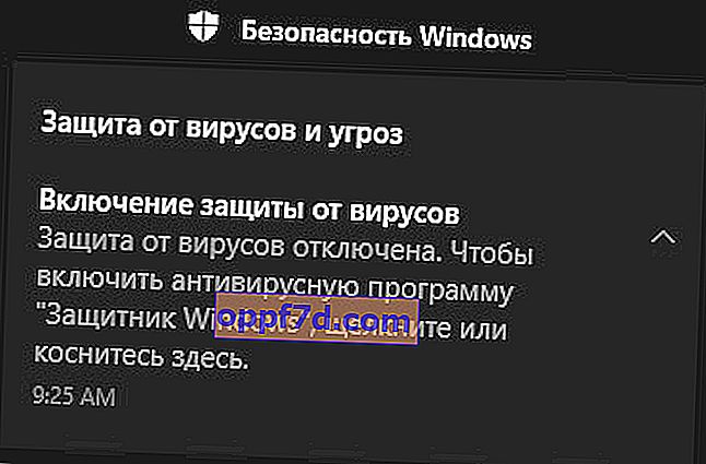 Windows Defender onemogućen