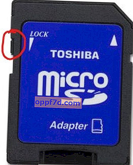 Buton de blocare card SD