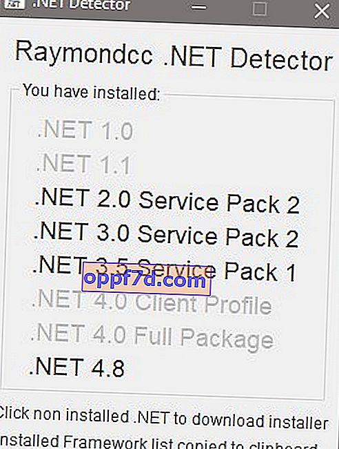 Detector .NET Raymondcc
