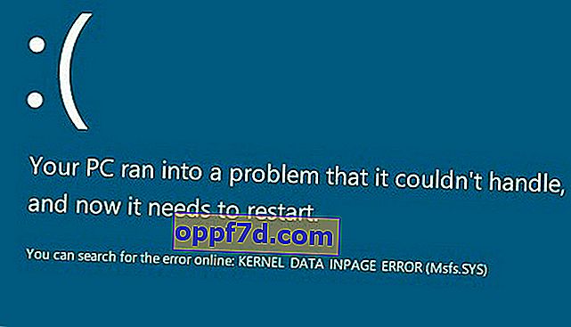 KERNEL DATA INPAGE-fejl på Windows 10